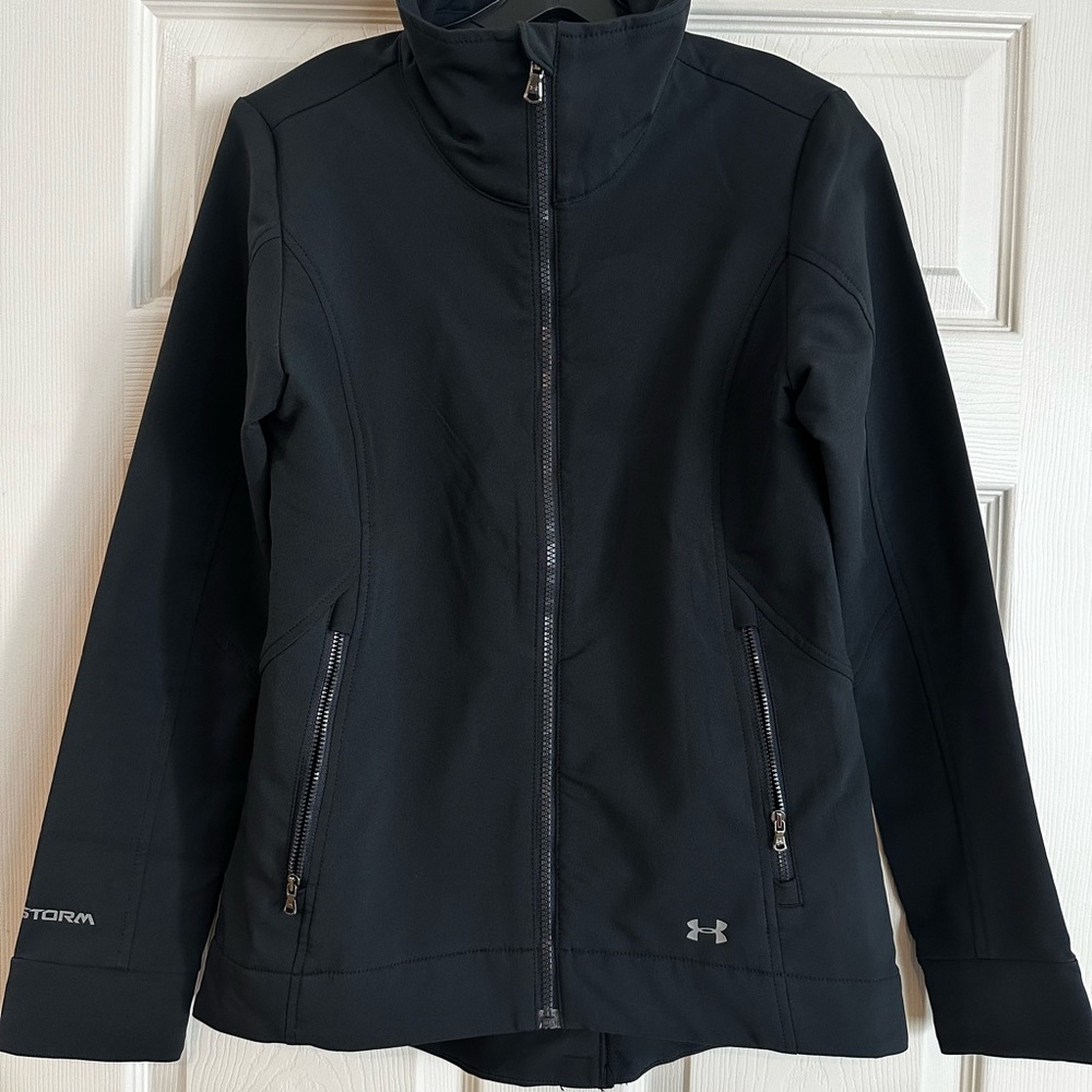 Under Armour Women's Black Lightweight Fleece-lined Jacket